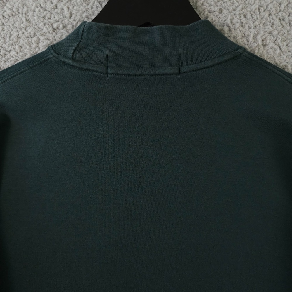 Fairway & Greene Shirt Mens Large Green Long Sleeve Mock Neck Aspetuck Valley CC - Picture 12 of 12